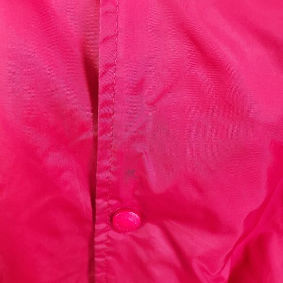 Vtg 90s Cabela's Men Sz XL Red/Gray Full Zip/Snaps Hooded Varsity Bomber Jacket - Picture 4 of 15